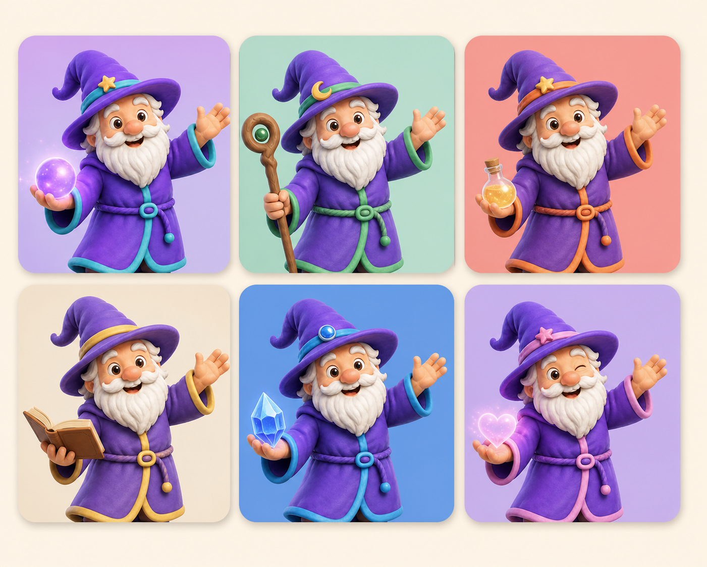 NFTWizard collection output with NFT artwork and traits